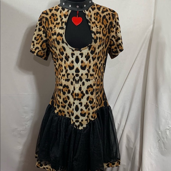 Leg Avenue Sexy Cheetah Costume Dress Role Play